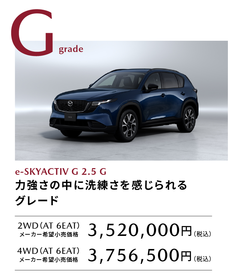 新型CX-5 Gグレード